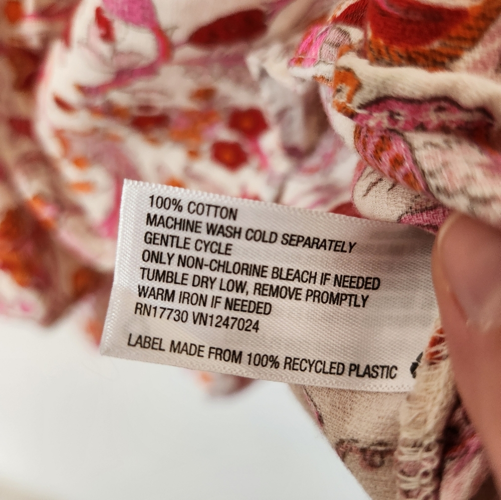 🌸Knox Rose Floral Boho Top Size Large Oversized - Picture 5 of 6